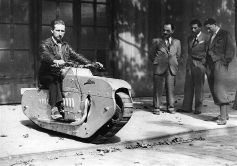 tracked bike prototype paris 1938 r weirdwheels