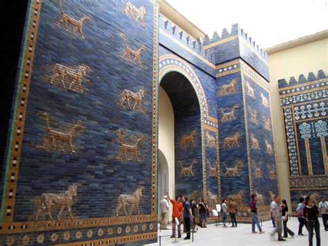 ishtar gate ancient babylon al hillah iraq  mesopotamia guided