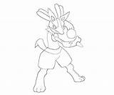 Lucario Coloring Pages Character Fight Another Temtodasas sketch template