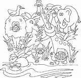 Jungle Coloring Pages Preschool Animals Kids Scene Colouring Preschoolers Printable Homeschool Animal Themed Kittens Drawing Getcolorings Sheets Lighthouse Eyes Getdrawings sketch template
