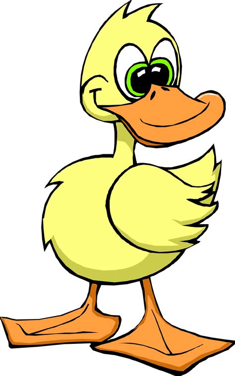 cute duck cartoon clipart