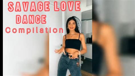 savage love dance tiktok compilation youtube