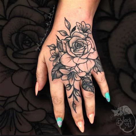 stunning hand tattoos  women  inspiration guide hand