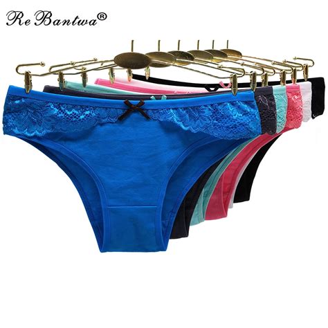 10 Pcs Cotton Lace Panties Sexy Panty Briefs Women Underwear New