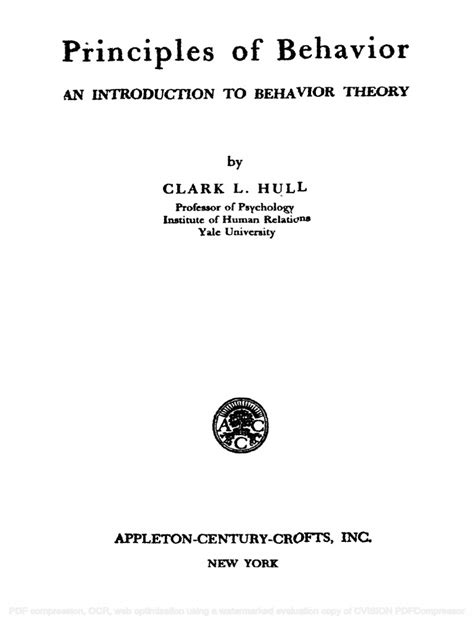 principles  behavior  introduction  behavior theory clark