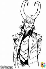Loki Thor Coloring Pages Laufeyson sketch template