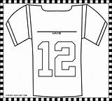 Football Seahawks Coloring Pages Template Jersey Seattle Hockey Jerseys Baseball Clipart Clip Printable Drawing Go Man Kids Preschool Colouring Player sketch template