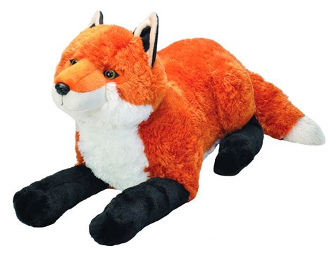 wild republic jumbo fox plush giant stuffed animal plush toy gifts  ebay