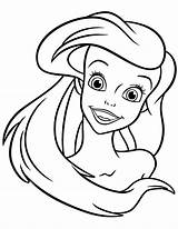 Coloring Ariel Pages Mermaid Little Princess Disney Printable Face Mermaids Arial Cartoon Easy Kids Cliparts Drawing 1985 Clipart Filminspector Raggedy sketch template