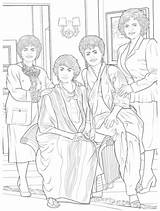 Golden Girls Coloring Fan Book sketch template