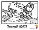 Ducati Motorcycle Pages Coloring Super Big 1098 Colouring Print Boss Superbike Popular sketch template