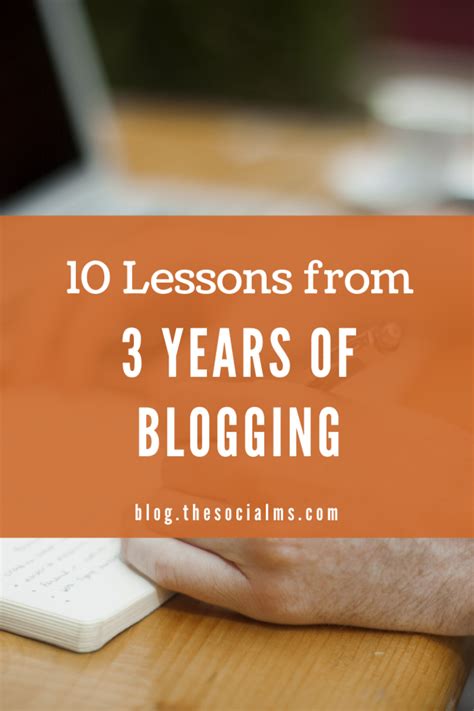 lessons learned   years  blogging