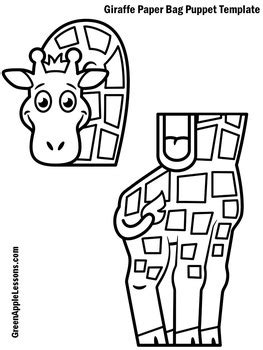 zoo animals printable craft  green apple lessons tpt