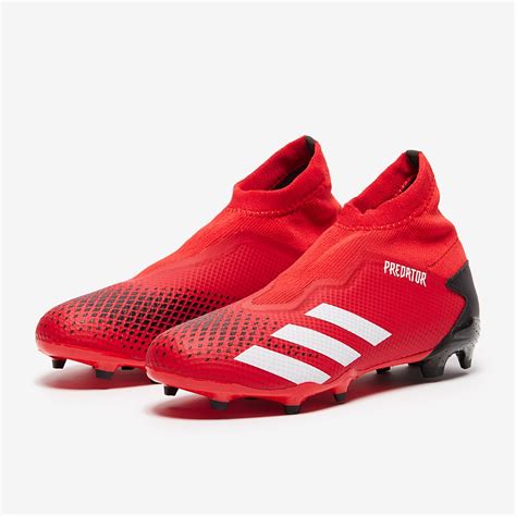 adidas predator  laceless fg active redfootwear whitecore black firm ground mens boots