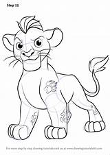 Lion Guard Kion Draw Drawing Step Tutorials sketch template