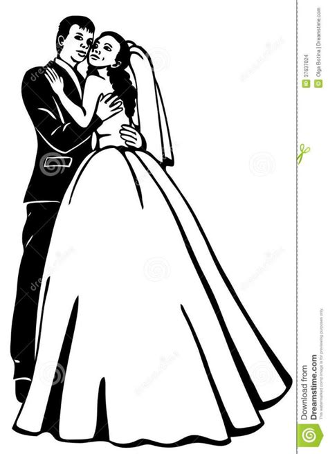 Wedding Couple Drawing Free Download On Clipartmag