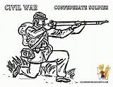 Coloring Soldier Army War Civil Pages Popular Kids sketch template