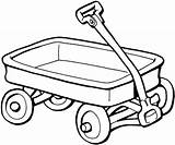 Wagon Coloring Clipart Pages Trailer Drawing Little Gooseneck Printable Station Template Chuck Book sketch template