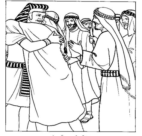 bible coloring pages joseph   brothers