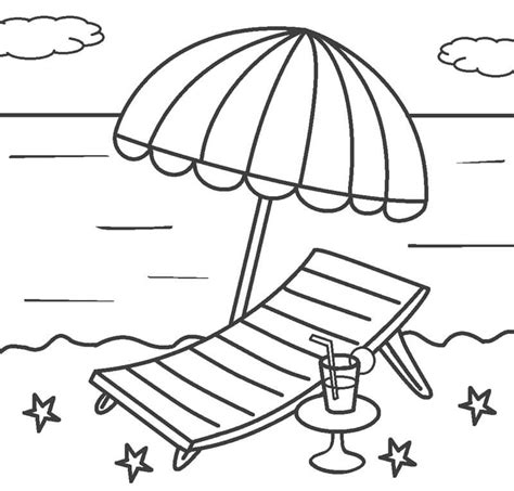 beautiful beach scene coloring page  printable coloring pages