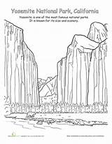 Yosemite Worksheet California Arches sketch template