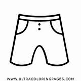 Pantalones Shorts Cortos sketch template