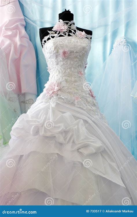 wedding dress stock image image  sale chiffon roses