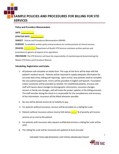 company procedures manual template   printable templates