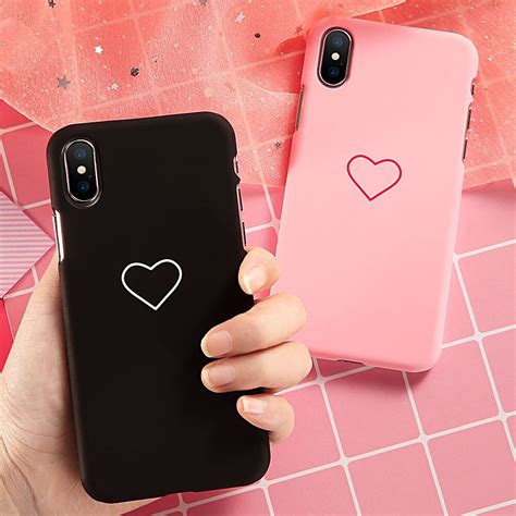 girl heart pattern phone case  iphone       case cute