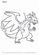 Charizard Pokemon Mega Drawing Draw Step Sketch Easy Kids Cards Paintingvalley Getdrawings Learn Drawings Tutorials 3d sketch template