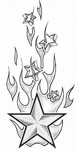 Tattoo Flame Flames Fire Tattoos Designs Tribal Star Dice Outline Drawing Coloring Stars Pages Drawings Arm Stencil Clipart Tattoes Idea sketch template