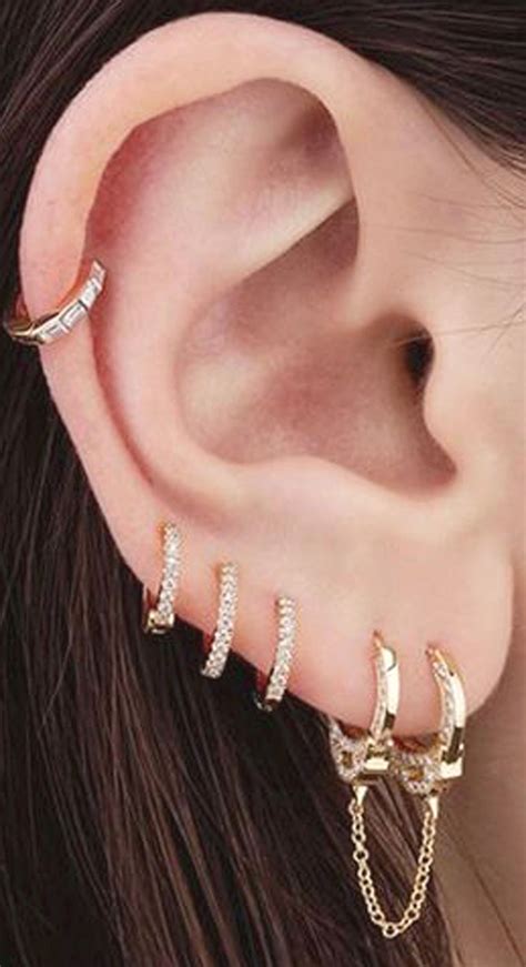 fake multiple piercing earrings piercing