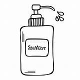 Sanitizer Viruses Contour Antiseptic Germs sketch template