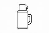 Thermos Line sketch template