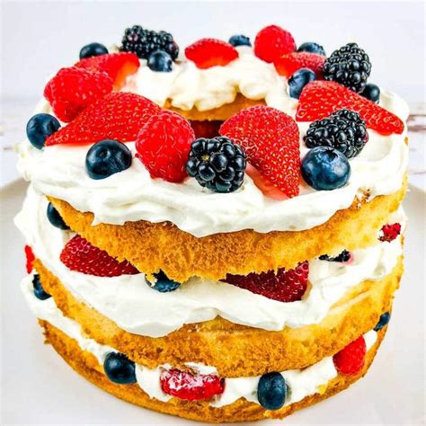 layered angel food cake  berries  reinvented mom