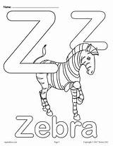 Coloring Letter Pages Alphabet Printable Versions Worksheets Sheets Zebra Uppercase Choose Board Kindergarten Supplyme Abc These Save sketch template