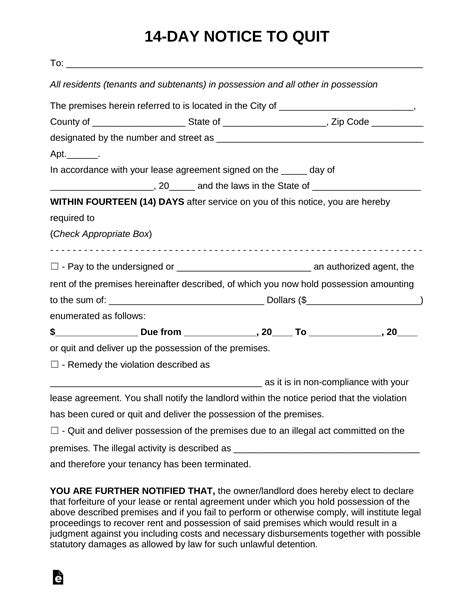 kentucky eviction notice forms notice  quit eviction notice