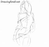 Girl Draw Drawingforall Cute Beautiful Step sketch template