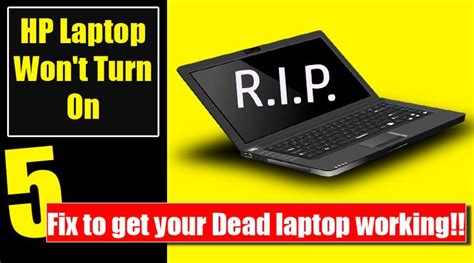 fix hp laptop won t turn on even plugged in a complete guide hp