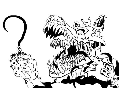 twisted foxy fnaf art art pages drawings