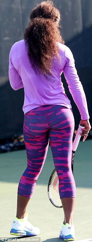 Serena Williams Works Up A Sweat As She Shows Off Her Fabulous Form In