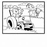 Coloring Tractor Farm Pages Animals Farmer Printable Agriculture Trailer Cow Preschool Drawing Kids Animal Horse Crafts Getcolorings Color Getdrawings Sheets sketch template