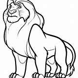 Lion Drawing King Color Getdrawings sketch template