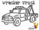 Coloring Tow Pages Truck Trucks Police Kids Library Clipart Clip Wrecker Book Popular sketch template