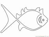 Fish Aboriginal Coloring Colouring Pages Template Templates Clipart Coloringpages101 Library sketch template