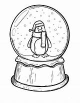 Snow Penguin Kar Boyama Schneekugel Malvorlagen Okul Snowglobe Pinguin Küresi Globes Zeichnung Printcolorfun Schneekugeln Oncesi παιδικες sketch template
