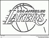 Coloring Nba Pages Logo Lakers Basketball Team Printable Kids Logos Los Angeles Jordan College Players Denver Michael Color Broncos Clipart sketch template