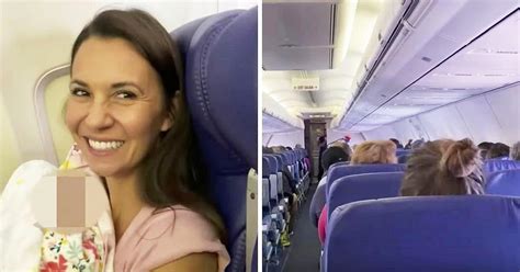flight attendant ducks into cockpit to let pilot know that couple has
