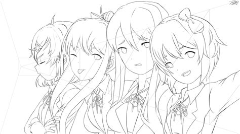 [unfinished] doki doki literature club wallpaper by pepe201 on deviantart