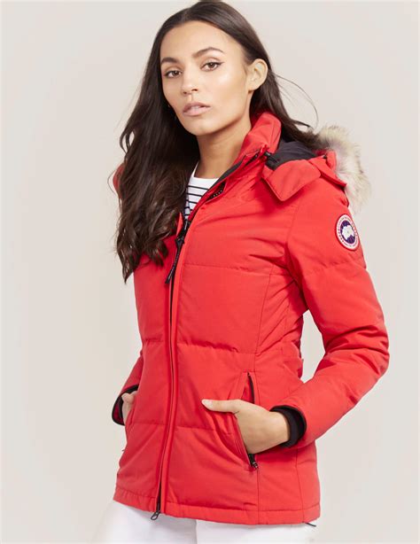 Canada Goose Chelsea Parka Jacket In Red Lyst